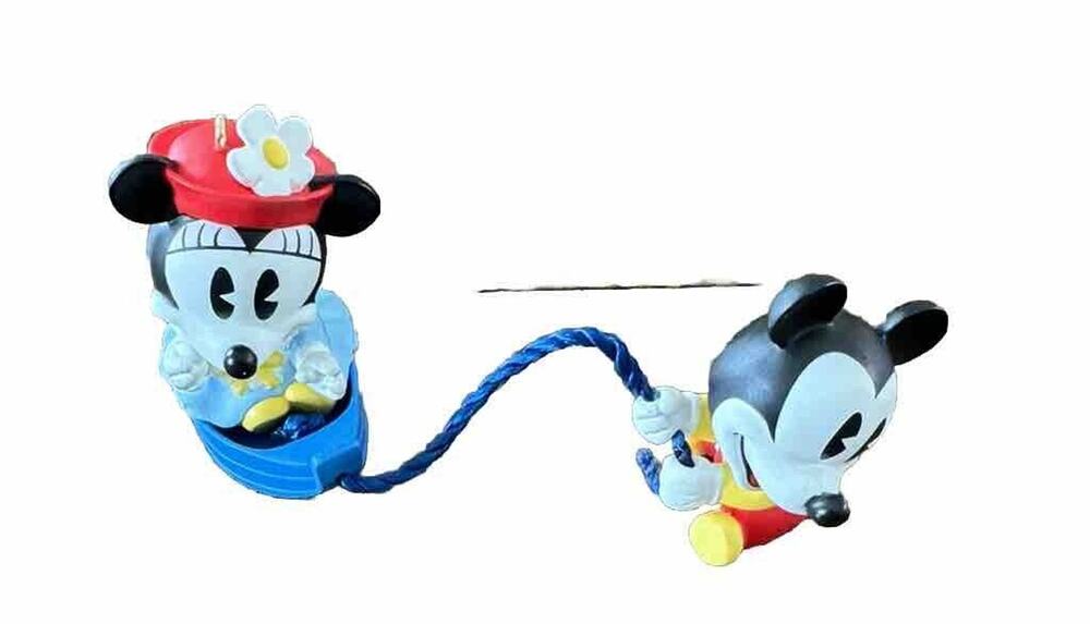 Baby Mickey & Minnie Make-Believe Boat Hallmark Keepsake Ornament 1998- No Box